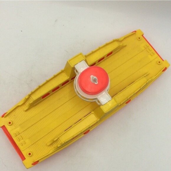 Vintage 60s Toy Plastic Ferry Boat 12” Greek Penny Car Carrier Tug Boats Set 4 - Picture 11 of 16